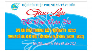 Chương trình giao lưu thể dục dân vũ xã Tây Hiếu