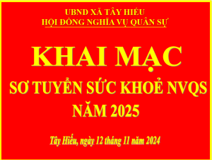 Tây Hiếu tổ chức sơ tuyển sức khoẻ NVQS năm 2025